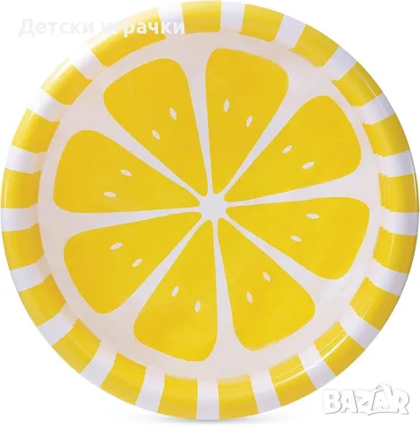 Детски надуваем басейн Intex, Zesty Lemon 147 x 33 см, 2 въздушни камери, PVC, лимон, снимка 6 - Басейни и аксесоари - 49937263