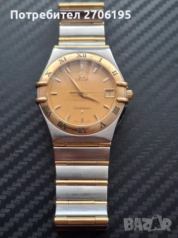 Комплект мъжки и дамски Omega Constellation Manhattan (Quartz / Стомана и Злато), снимка 18 - Мъжки - 56068524
