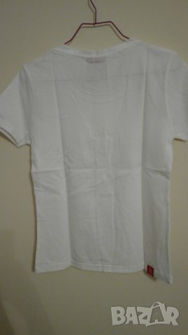 Бяла памучна тениска, снимка 4 - Тениски - 18206899