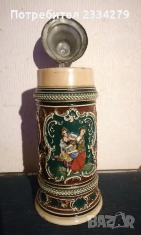 Стари бирени чаши,, ХАЛБИ" ръчно изработени в немски ателиета. , снимка 14 - Чаши - 46943400