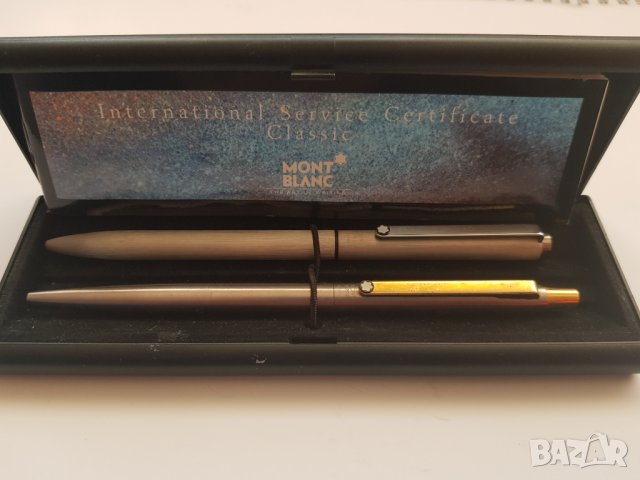 Комплект стари химикалки Montblanc с оригинална кутия