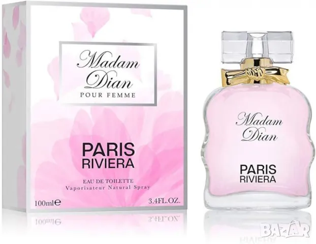 Paris Riviera Madam Dian 100ml EDT Women Miss Dior Cherie. Връхни нотки: ананас, ягода, череша, манд, снимка 8 - Дамски парфюми - 48986114