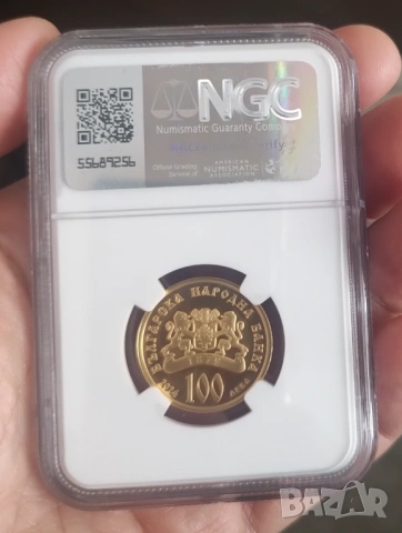 100 лева 2024г. Св. Св. Петър и Павел  NGC PF 70 ULTRA CAMEO , снимка 2 - Нумизматика и бонистика - 54349635