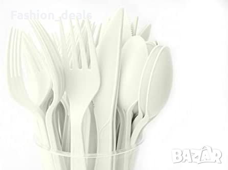 Нов комплект биоразградими прибори за хранене 150 части еднократни, снимка 2 - Други стоки за дома - 40051948