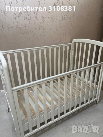 Бебешка кошара Italbaby HAPPY FAMILY Бял, снимка 3 - Мебели за детската стая - 52485492