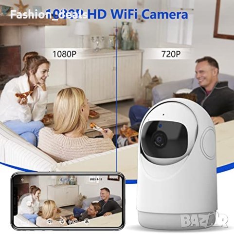 Нова охранителна камера за домашно видеонаблюдение Двуканално аудио, снимка 4 - Комплекти за видеонаблюдение - 40633843