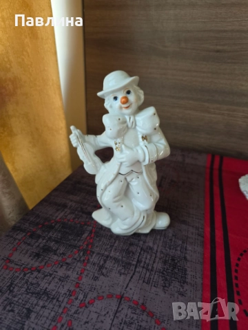 Порцеланова фигура клоун, снимка 2 - Статуетки - 51772583
