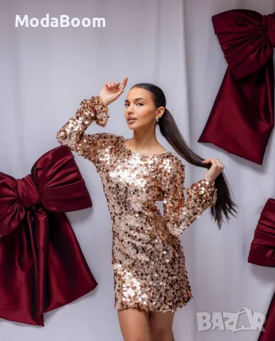 Къса стилна дамска рокля , снимка 2 - Рокли - 48274488