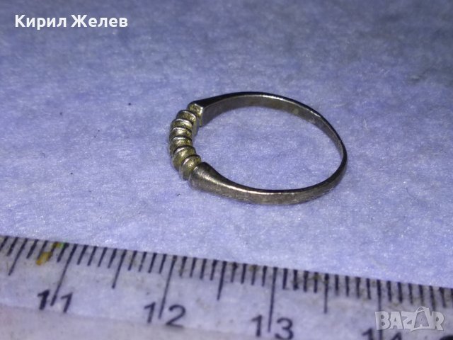 Старинен СРЕБЪРЕН АРТ ДЕКО ПРЪСТЕН ВИСОКА ПРОБА СРЕБРО АВТОРСКА РЪЧНА МАЙСТОРСКА ИЗРАБОТКА 39899, снимка 6 - Антикварни и старинни предмети - 42928837