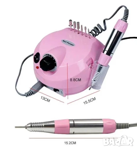 Професионална електрическа пила за маникюр и педикюр с приставки, снимка 4 - Продукти за маникюр - 52163899