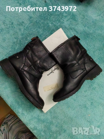 Pepe jeans - Дамски боти от естествена кожа