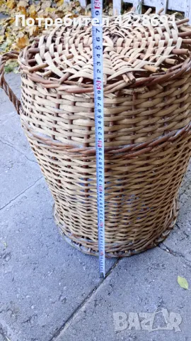 Автентични ретро дамаджана, буркани и плетен кош, снимка 5 - Антикварни и старинни предмети - 47246638