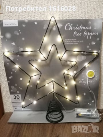 Голяма Коледна LED звезда за връх на елха., снимка 5 - Декорация за дома - 42693403