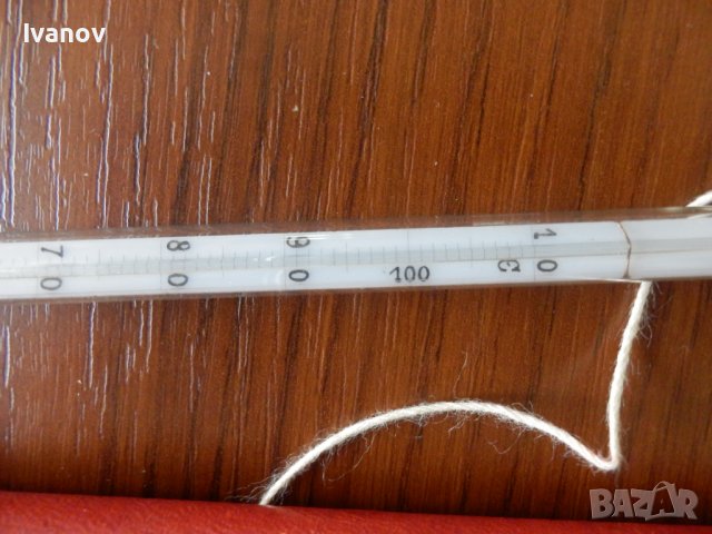 Лабораторен живачен термометър, снимка 2 - Антикварни и старинни предмети - 42117788
