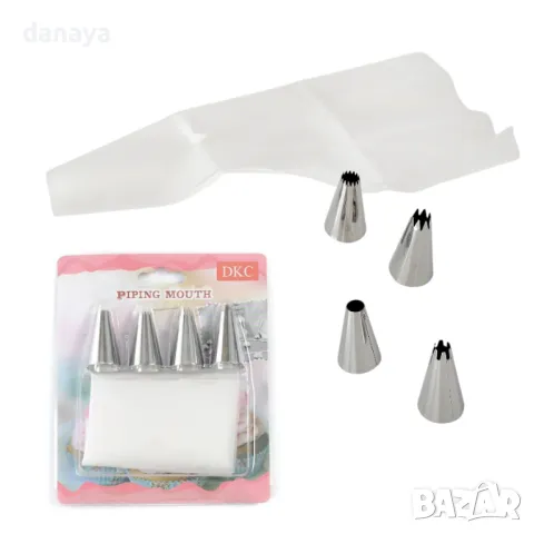 5731 Комплект сладкарски пош с накрайници, 5 части