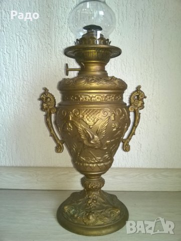 Голяма старинна барокова газена - газова лампа - MATADOR, снимка 2 - Антикварни и старинни предмети - 38315972