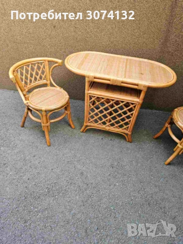 Уникален комплект от естествен бамбук и ратан, снимка 3 - Други - 53037445