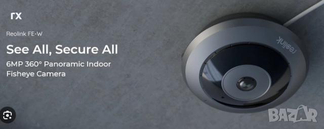 Reolink FE-W 360° камера Fisheye, 6MP, Wifi