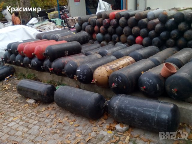 20 броя 75,80,80,80,80,85,85,90,90,95,95 литри метанови бутилки 180лв брой 