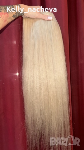 Естествена индийска коса на треса , снимка 3 - Аксесоари за коса - 52460518