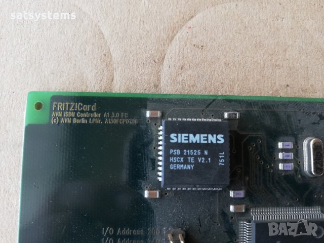 FRITZ !Card AVM 16-bit ISA ISDN Controller A1 3.0 F, снимка 6 - Мрежови адаптери - 35380146