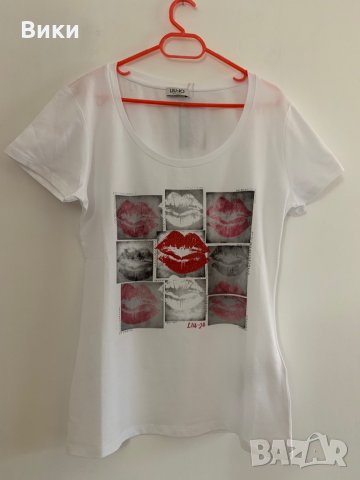 Liu jo Бяла тениска налична в три размера, снимка 4 - Тениски - 29147170