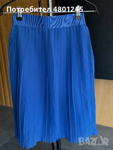 Синя плисирана пола Adidas Originals