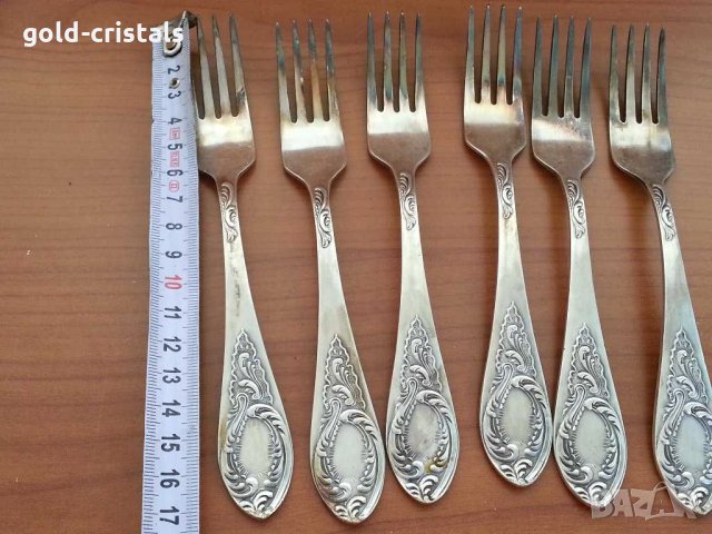 стари руски посребрени вилици мнц, снимка 2 - Антикварни и старинни предмети - 30635779