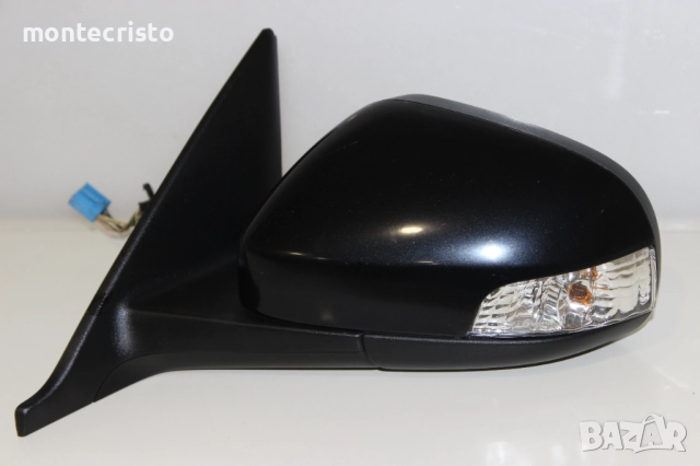 Ляво огледало Volvo V50 (2007-2012г.) 8 пина температурен датчик Черно Черен, снимка 4 - Части - 52604047