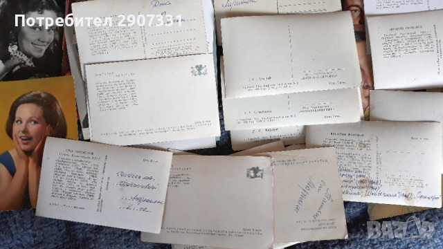 Пощенски картички със съветски кино актьори. 1960-80. 86 бр., снимка 5 - Други ценни предмети - 44780421