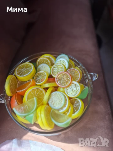 Изкуствени резенчета плодове, снимка 3 - Декорация за дома - 51359601