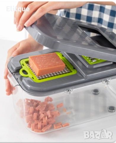 Мултифункционален съд за съхранение с приставки за рязане, снимка 4 - Други - 52861268