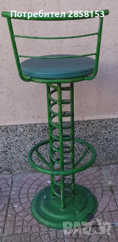 Бар стол,ръчна изработка, снимка 2 - Антикварни и старинни предмети - 53099289