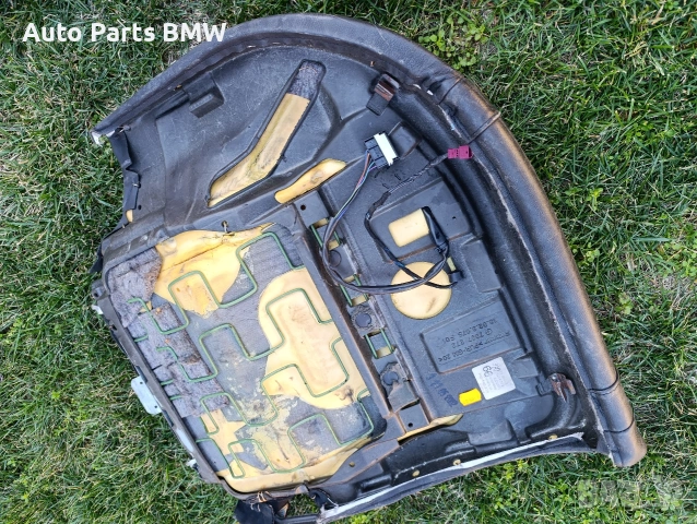 Задна седалка BMW E65 E66 Черна кожена седалка БМВ Е65 Е66 с подгрев, снимка 4 - Части - 53102917