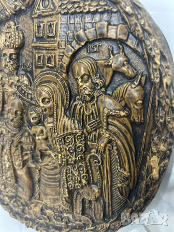 Стара антика восъчен печат религиозна, снимка 2 - Антикварни и старинни предмети - 49351388