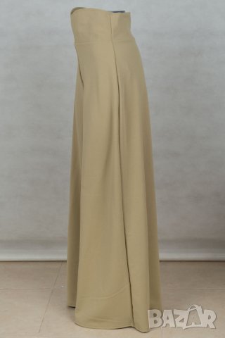 Ефектен дамски панталон в блед нюанс на цвят маслина Belsira - S, снимка 3 - Панталони - 42805757