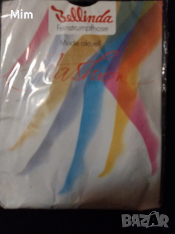 44/46 Черен чорапогащник с фигура в долната част 