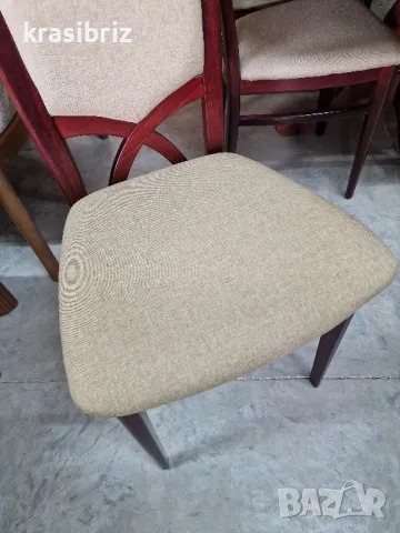 К-т Масивна Трапезна Разтегателна Маса+6 бр.Стола-внос от Германия! , снимка 8 - Маси - 49939892