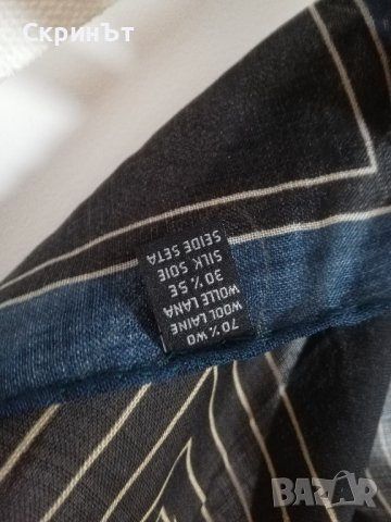 Made in Italy, коприна и вълна, Отлично състояние! , снимка 3 - Шалове - 44422989