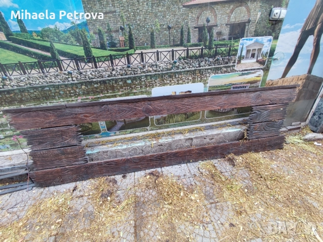 Рекламна дървена рамка от масивно дърво