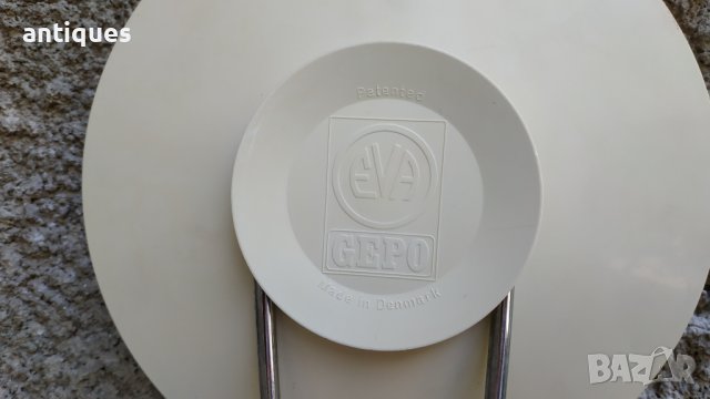 Стар кухненски кантар за стена - EVA GEPO - Made in Denmark - 1960 година, снимка 9 - Антикварни и старинни предмети - 37440991