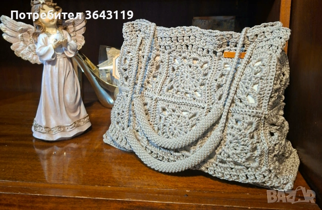 Дамска ръчно- изплетена чанта!, снимка 2 - Чанти - 53949226