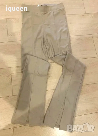 Нов панталон с цепки в бежово, снимка 2 - Панталони - 52044208