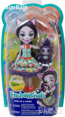 Кукла Enchantimals Ciesta Cat & Climber /Енчантималс - Кукла и Коте