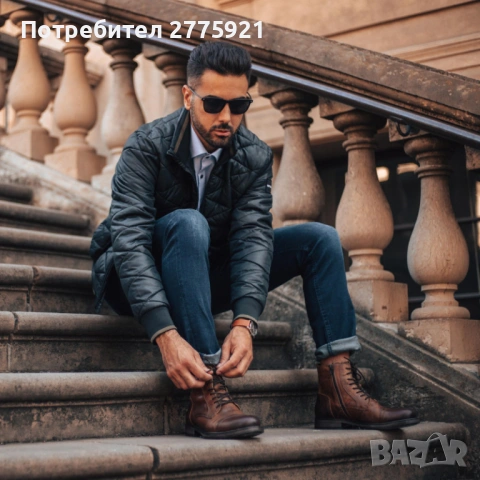 JACK & JONES Боти с връзки 'Russel', снимка 7 - Мъжки боти - 54256777