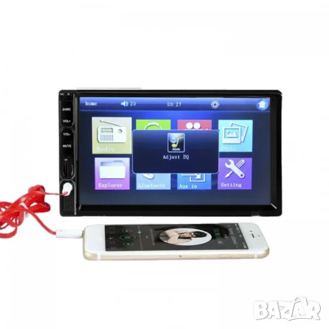 2DIN мултимедия 7 инча IPS 4x45W с Bluetooth USB TF и FM, снимка 3 - Аксесоари и консумативи - 55865671