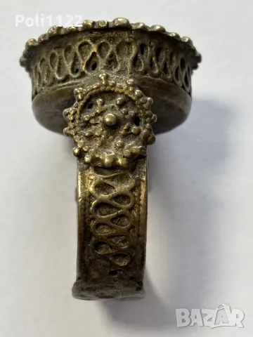 Възрожденски пръстен, снимка 3 - Антикварни и старинни предмети - 50230571