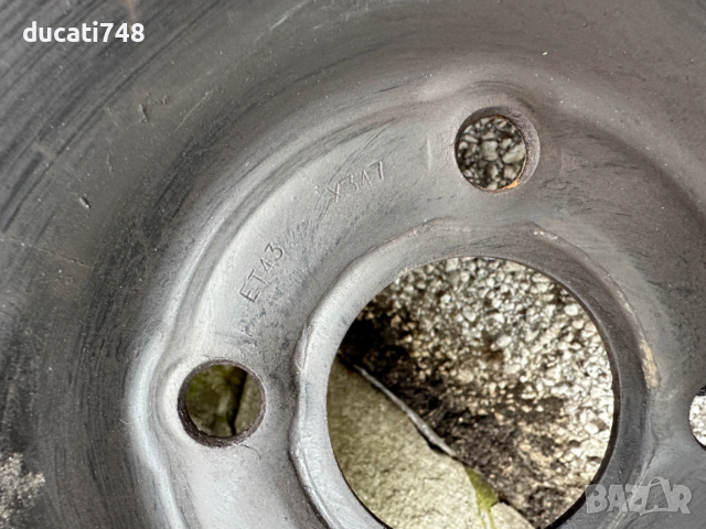 4бр. железни джанти 15" 4x100 Renault, Dacia , снимка 5 - Гуми и джанти - 53928463