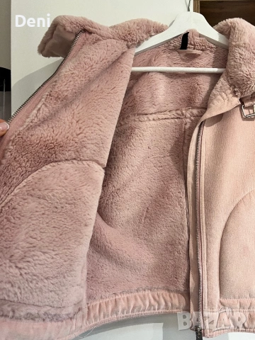 Розово Зимно Кожухче H&М, снимка 3 - Палта, манта - 54199422