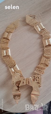 позлатено дамско колие